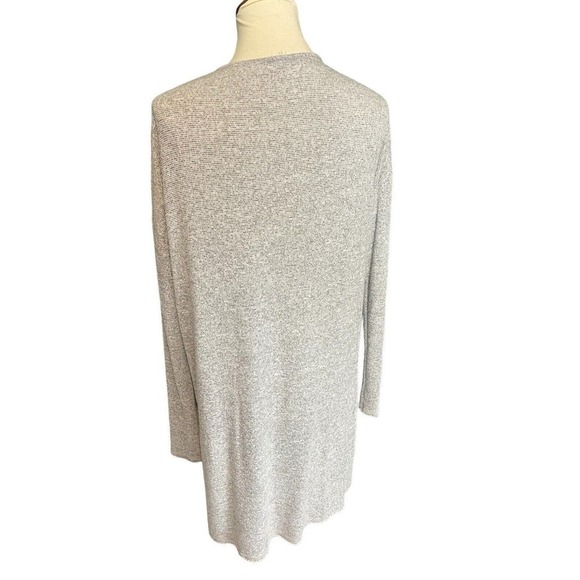Hem & Thread Gray Open Front Cardigan Womens Size Large - Picture 6 of 15